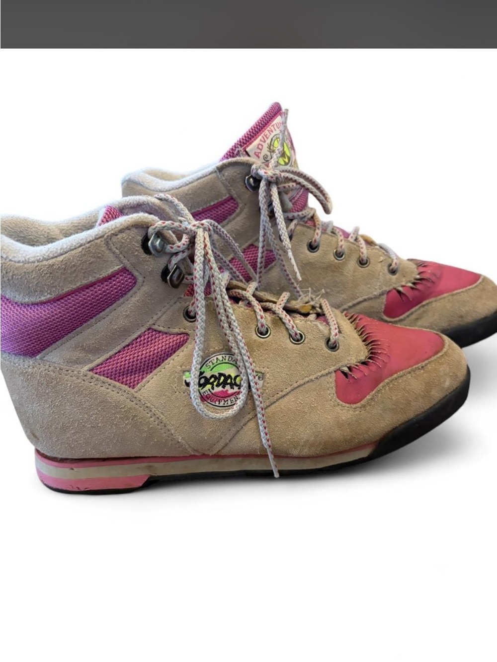Pink and beige boots jordache